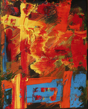 House Fire - 10 x 12 in. - SOLD